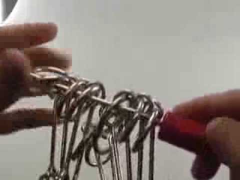 Solution for Catacombs Plus from Puzzle Master Wire Puzzles