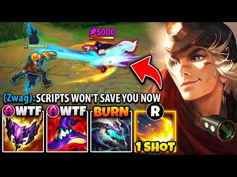 THIS SCRIPTING AHRI PLAYER GETS PUT IN HER PLACE! (FULL AP EZREAL ONE SHOTS)