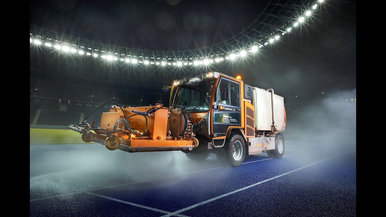 Manutenção de pistas de atletismo