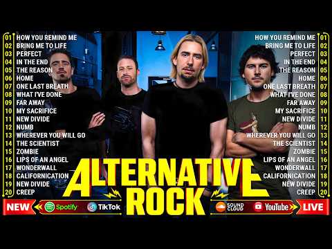 The Best Of 2000's Alternative Rock🎶Creed, Linkin Park, Nickelback, Coldplay, Green Day, Lifehouse