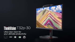  ThinkVision T32p-30 Monitor: Ultra-clear vison
