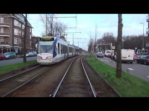 Burgemeester Hovylaan - Centraal Station | HTM R-NET tramlijn 2 | Siemens Avenio 5004