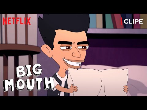 Jay apresenta seu travesseiro para Nick e Andrew | Big Mouth