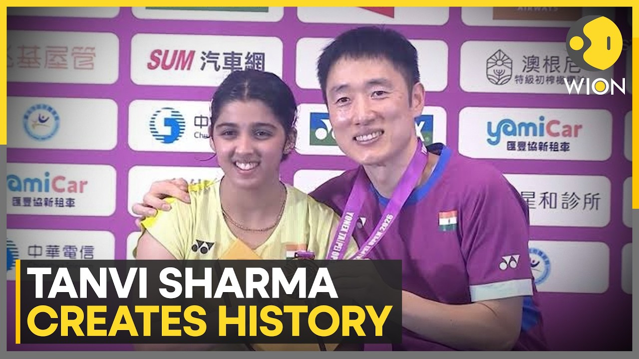 Teen Prodigy Tanvi Sharma Captures Maiden BWF Taipei Open Crown | WION News