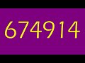 Rainbow Numbers 1 To 2000000