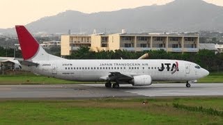 preview picture of video '[737-400 Engine Roar] JTA Boeing 737-400 JA8940 TAKE-OFF ISHIGAKI Airport 石垣空港 2013.3.6'