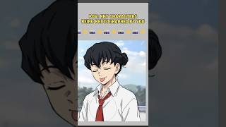 KNY characters being photographed. #demonslayer #kny #trending