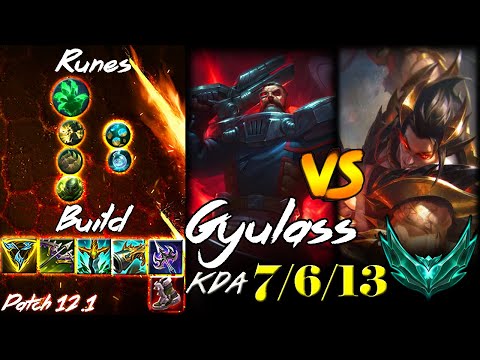 [ 만기퇴소 ( Gyulass )] Gangplank vs Sett Top - Season 12 - Platinum III