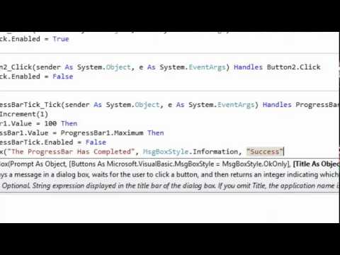 Vb Tutorial Progress Bar Intermediate