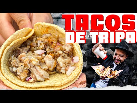 Hasta 2 HRS esperan por estos MARAVILLOSOS TACOS de TRIPA 😱 | Te DAN los TACOS en la MANO 🖐🏼