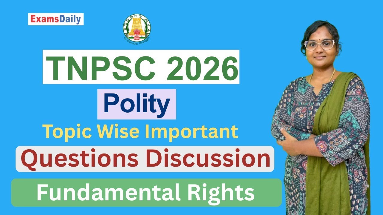 TNPSC 2026 Polity  Topic Wise Important Questions - Fundamental Rights