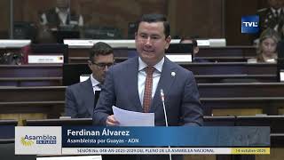 Asambleísta Ferdinan Álvarez - Sesión 048