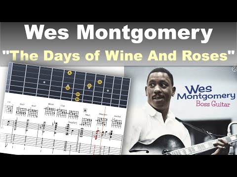 Wes Montgomery - "Days Of Wine And Roses" (new HD version) - jazz guitar transcription by Gilles Rea