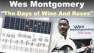 Wes Montgomery - &quot;Days Of Wine And Roses&quot; (new HD version) - jazz guitar transcription by Gilles Rea