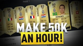 HOW TO MAKE 50K COINS AN HOUR | FIFA 17 ULTIMATE TEAM TRADING METHOD