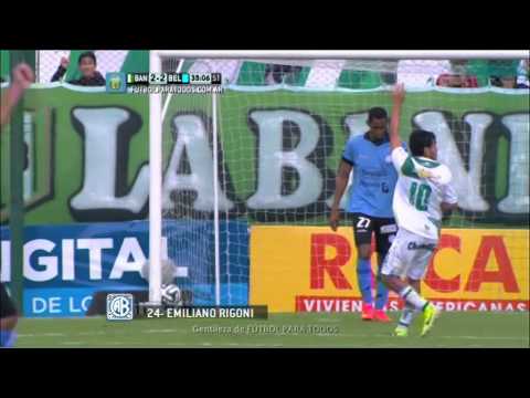 Gol de Rigoni.Banfield 2 Belgrano 2.Fecha 10.Torneo Primera División 2014.FPT