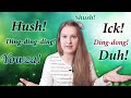 №69 English & Russian Interjections 3 - duh, hush ...