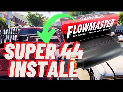 DIY Flowmaster Super 44 full exhaust installation. Is it possible in your driveway?