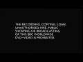 BBC Video Warning Screen 1997 UK DVD Variant