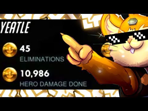 YEATLE #1 HAMMOND IN THE WORLD! 45 ELIMS! [ OVERWATCH SEASON 16 TOP 500 ]
