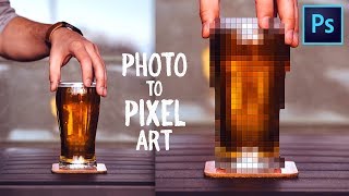 How to Make Pixel Art from Photos - Photoshop Tutorial