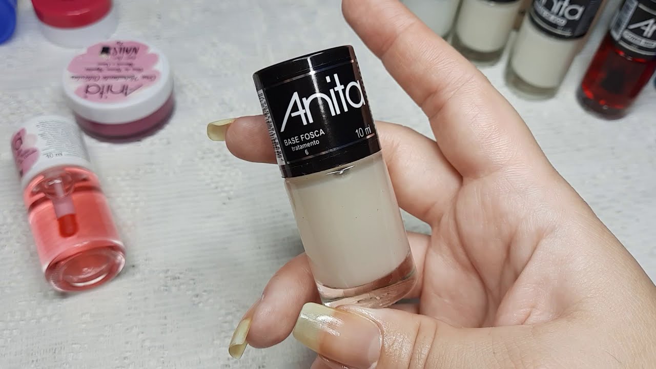 Compras do APP shopee - Esmaltes Anita - linha de tratamento - Unhas Naturais