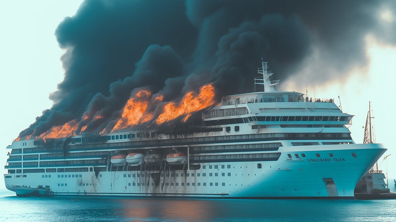 Russian Cruise Ship Full of North Korea Shells Sunk by Ukrainian elite F-16 Guided Missiles