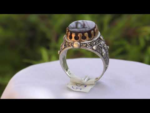 Original Yemeni Akik Ring For Men Jewelry 55