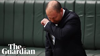 Josh Frydenberg suffers coughing fit in parliament before having coronavirus test