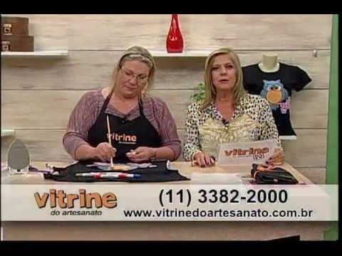 Camiseta Corujnha com Márcia Caires -Vitrine do Artesanato na TV