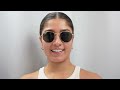 Woman Model Wearing Ray Ban Hexagonal RB3548N 001 58 Sunglasses
