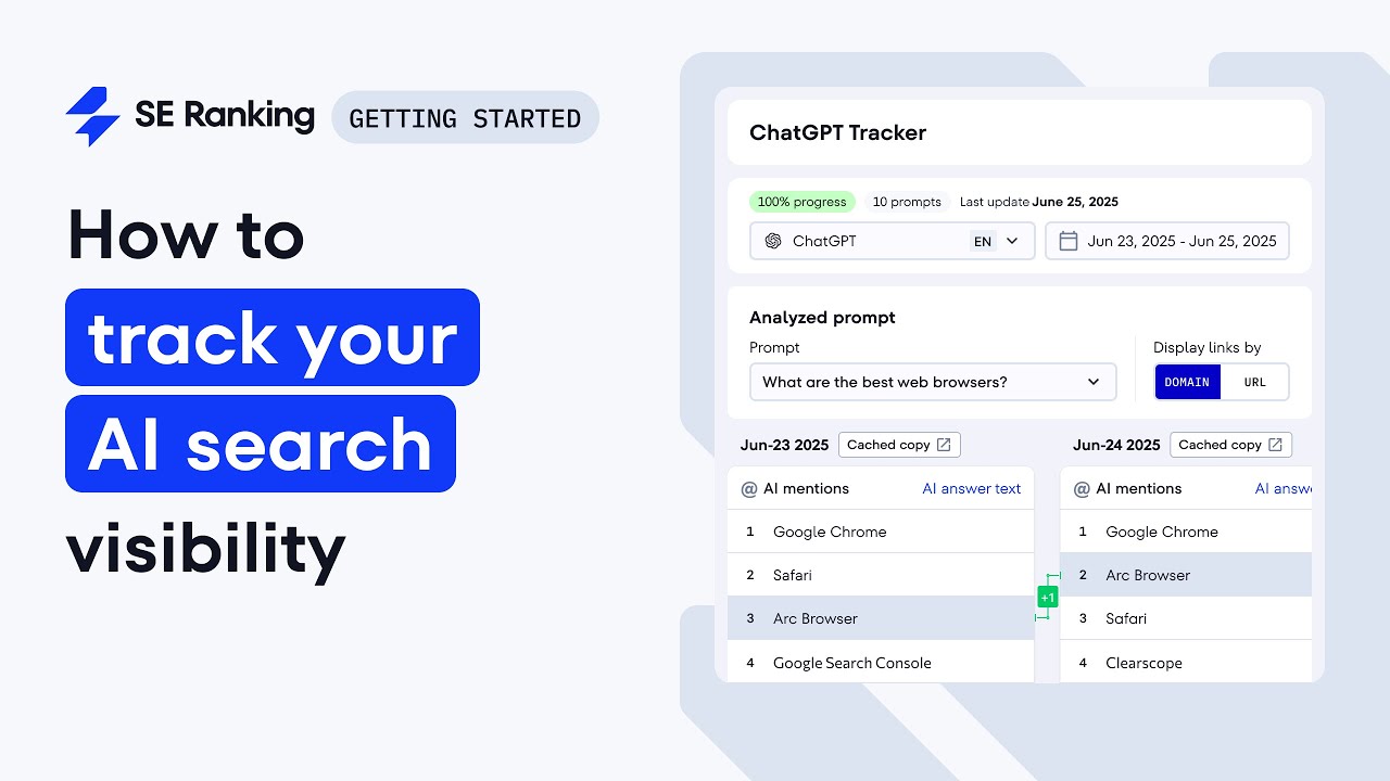 How to Track Your Brand AI Visibility Over Time with SE Ranking AI Results Tracker