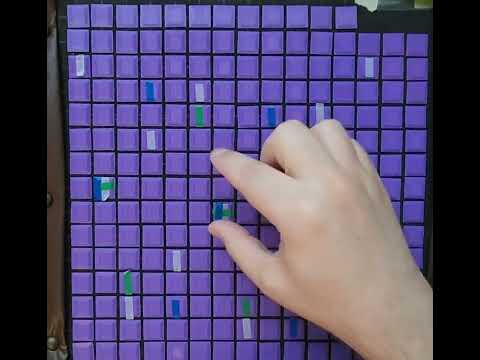 Major scale pattern in 31 EDO (diy grid keyboard)