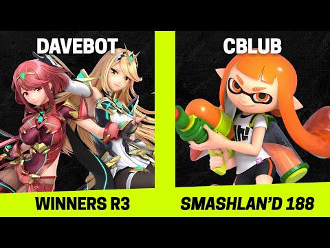 SmashLAN'd 188 Winners R3 - DaveBot (Pyra/Mythra) vs CBlub (Inkling) - SSBU Tournament