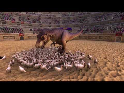 1 T-Rex VS 300 Chicken - Ultimate Epic Battle Simulator