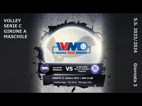 Volley Serie C Maschile: GALSTAFF IVM MORNAGO Vs. ELISIR NEW VOLLEY PROJECT VIZZOLO