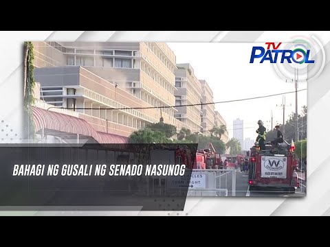 Bahagi ng gusali ng Senado nasunog | TV Patrol