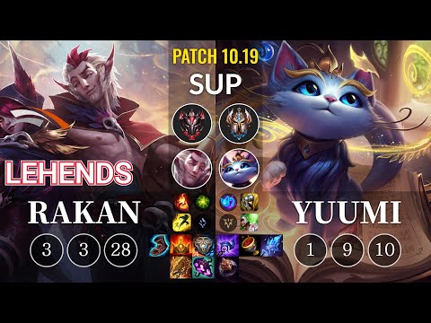 HLE Lehends Rakan vs Yuumi Sup - KR Patch 10.19