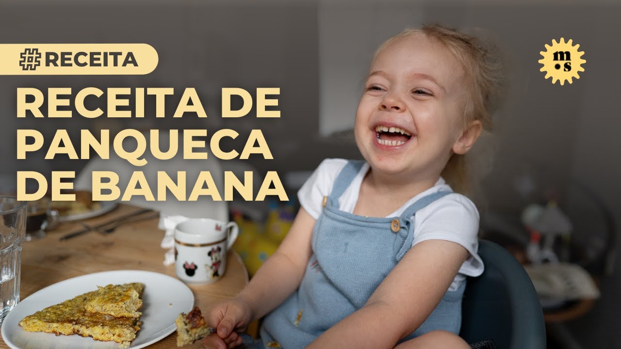 Receita de panqueca de banana com Alice - Vlog do nosso café da manhã