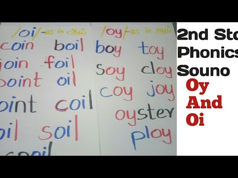 2nd Std page No :83 let us learn phonics (oy and oi) sounds English