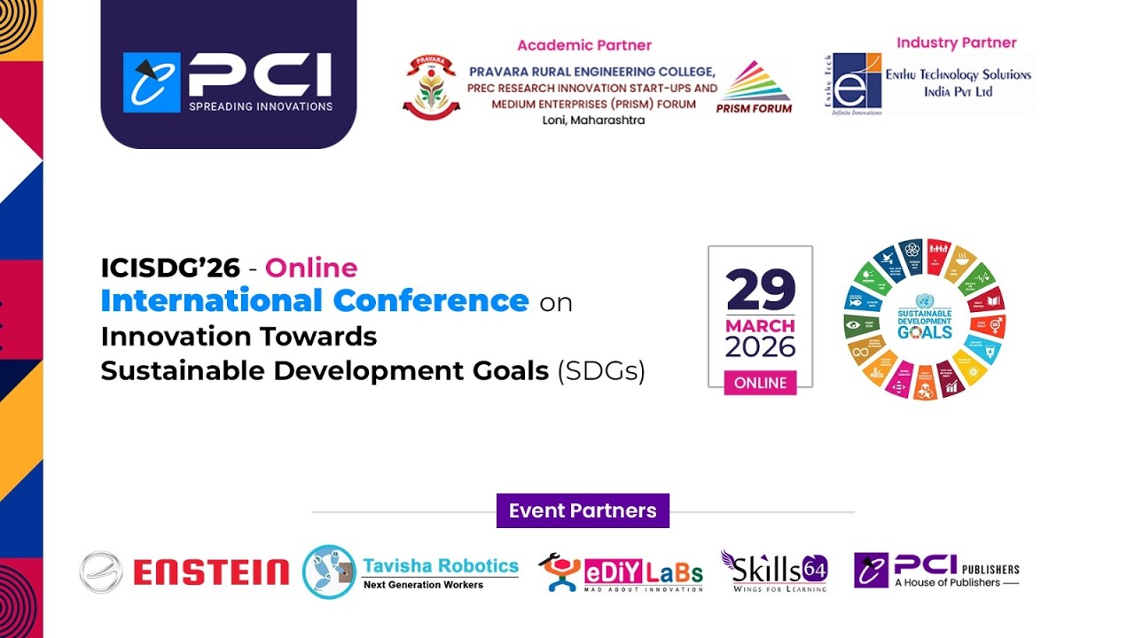 International Conference on Innovation Towards Sustainable Development Goals (ICISDG26) I PCI