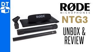 Video thumbnail for Rode NTG3 Unboxing & Review - Rode Shotgun Mic Demonstration (2019) by DT Unboxed