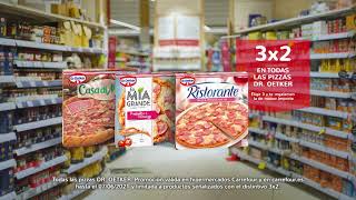 Carrefour Paga menos con el 3x2 en Pizzas Dr. Oetker anuncio