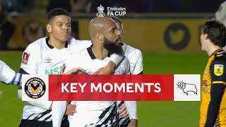 Newport County v Derby County | Key Moments | Second Round | Emirates FA Cup 2022-23