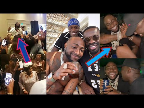 Davido & Obi Cubana Shutdown Club In London, Flavour Made Grandma Dance Igbotic On Her Birthday