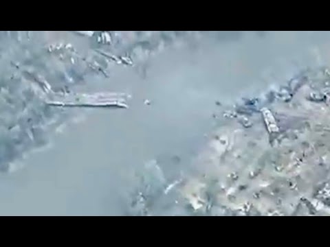 Ukraine artillery pounded Russian targets and destroyed a Russian bridging attempt on the Donets