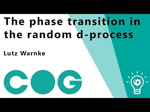 COG. The phase transition in the random d-process.
