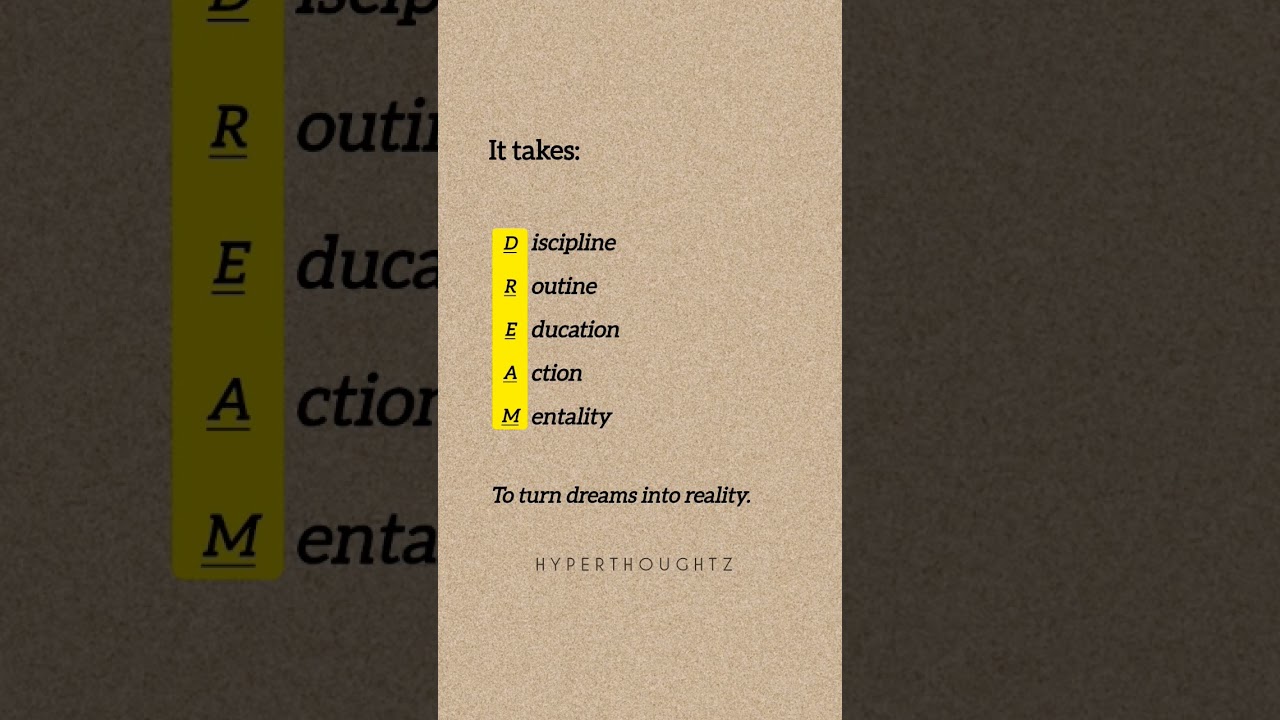 Turn your dreams into reality!