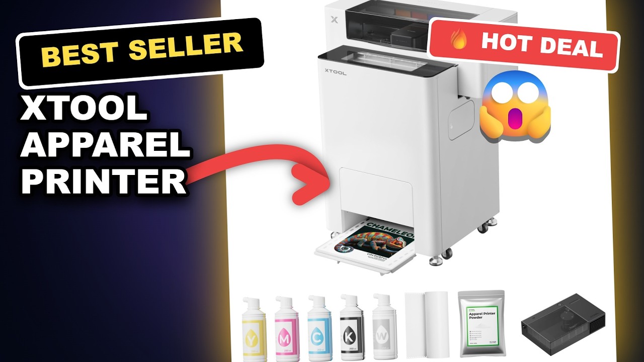 xTool Apparel Printer Plus Bundle Honest Review: Simplify Your Print-to-Bake Workflow with A3 Precis review video