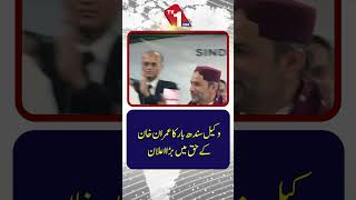 سندھ بار کے وکیل کی جانب سے عمران خان کی حمایت میں اہم اعلان